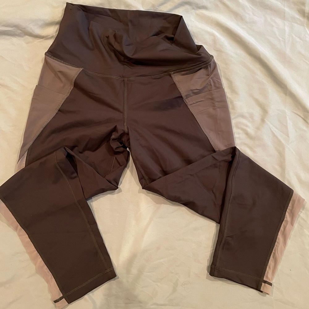 Aerie crop leggings in grey size L